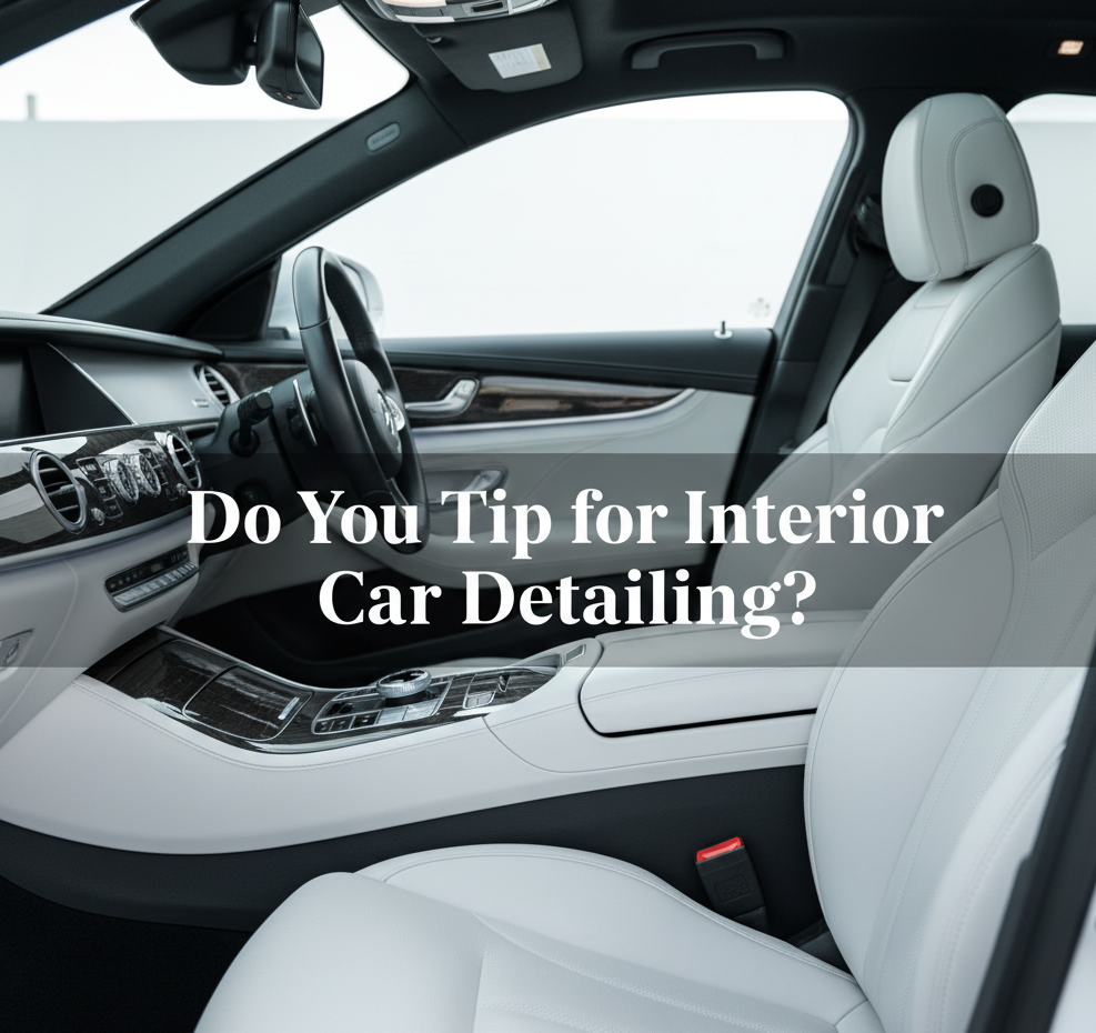 Do you tip for interior car detailing?