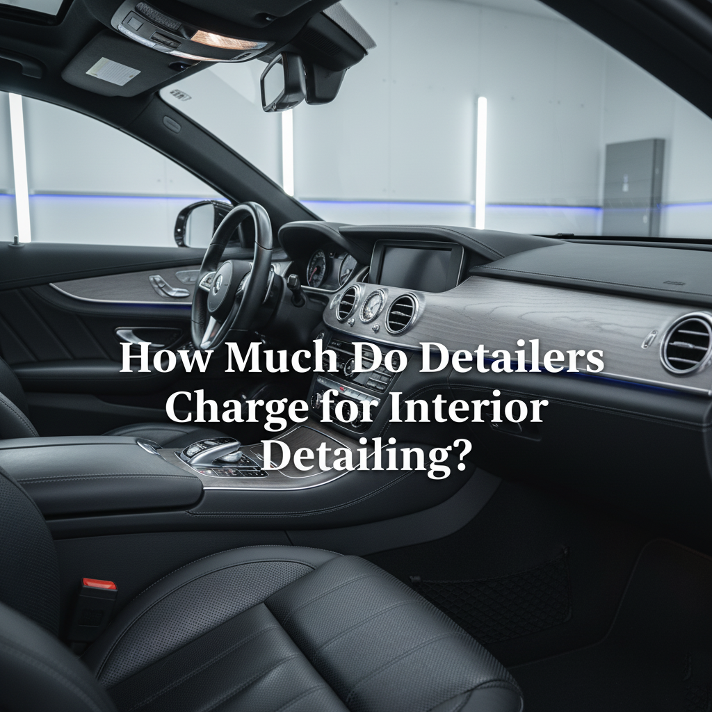 How much do detailers charge for interior detailing?