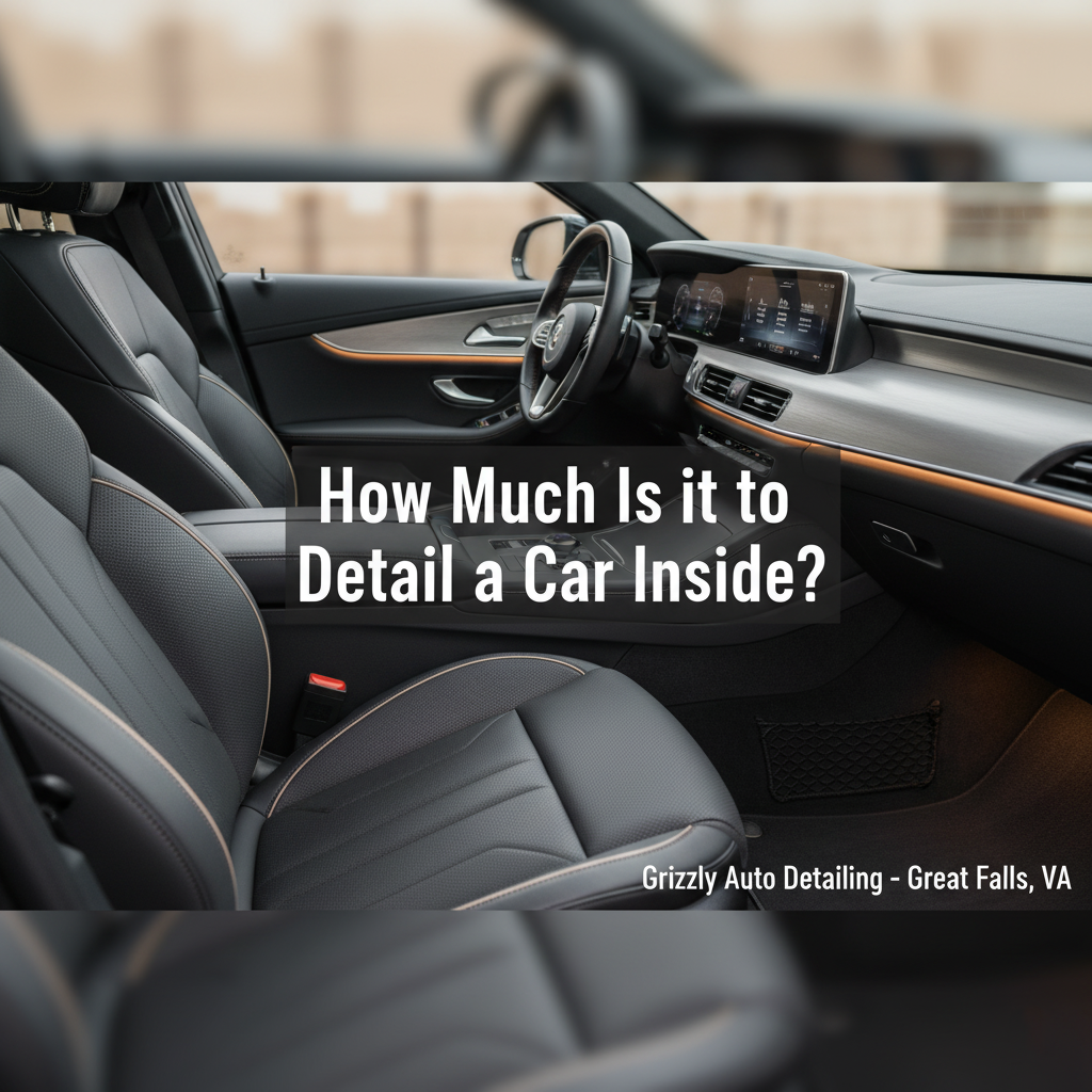 How much is it to detail a car inside?