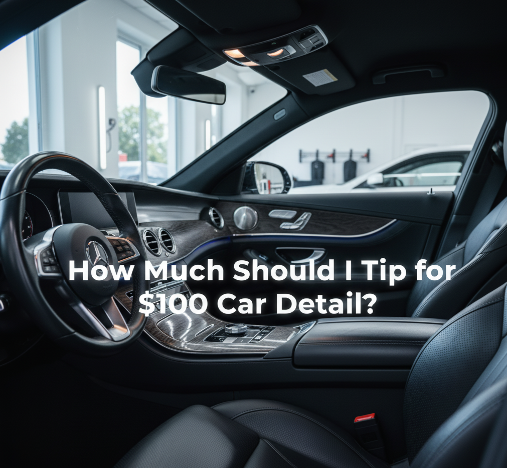 How much should I tip for $100 car detail?