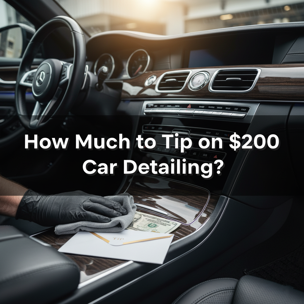 How much to tip on $200 car detailing?