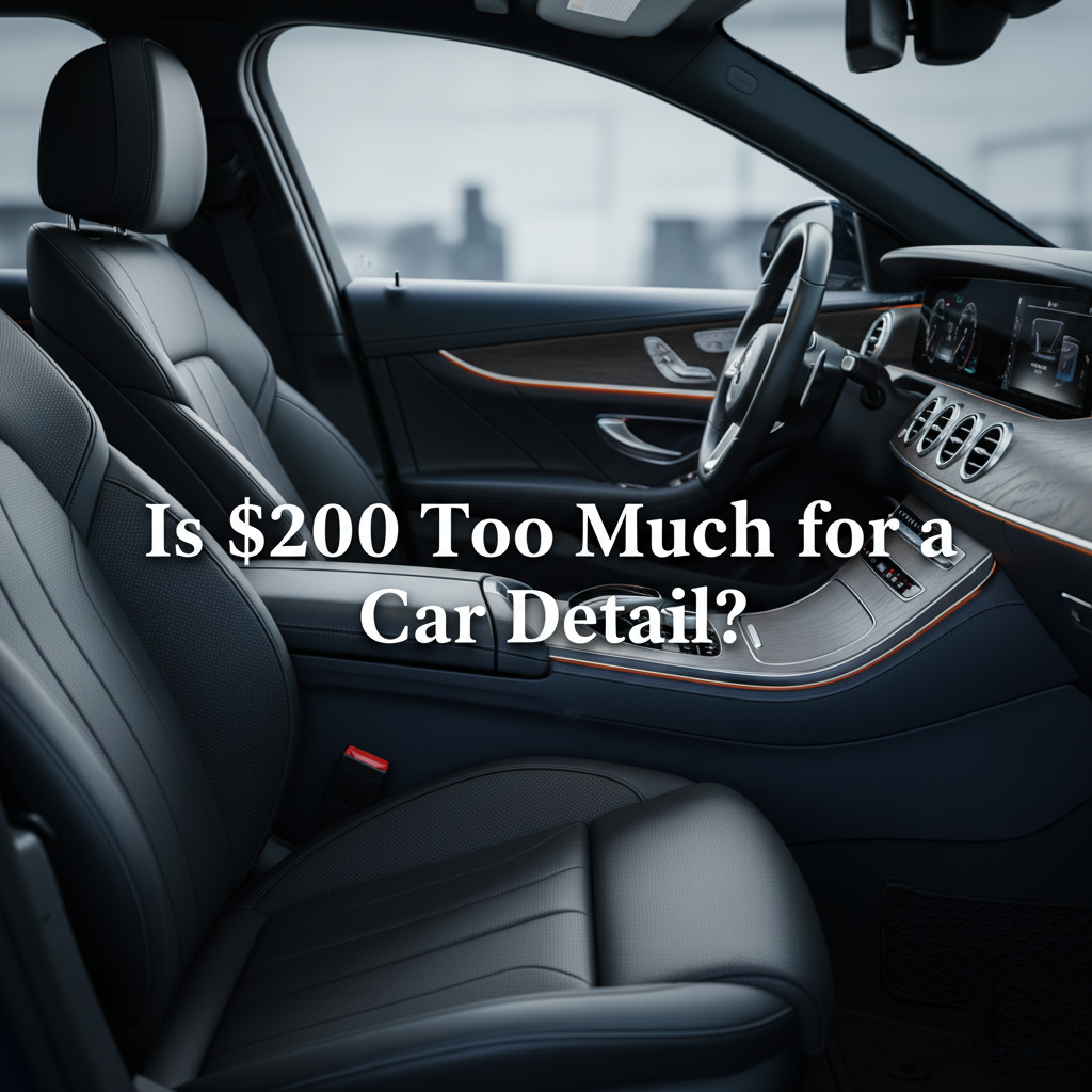Is $200 Too Much for a Car Detail?