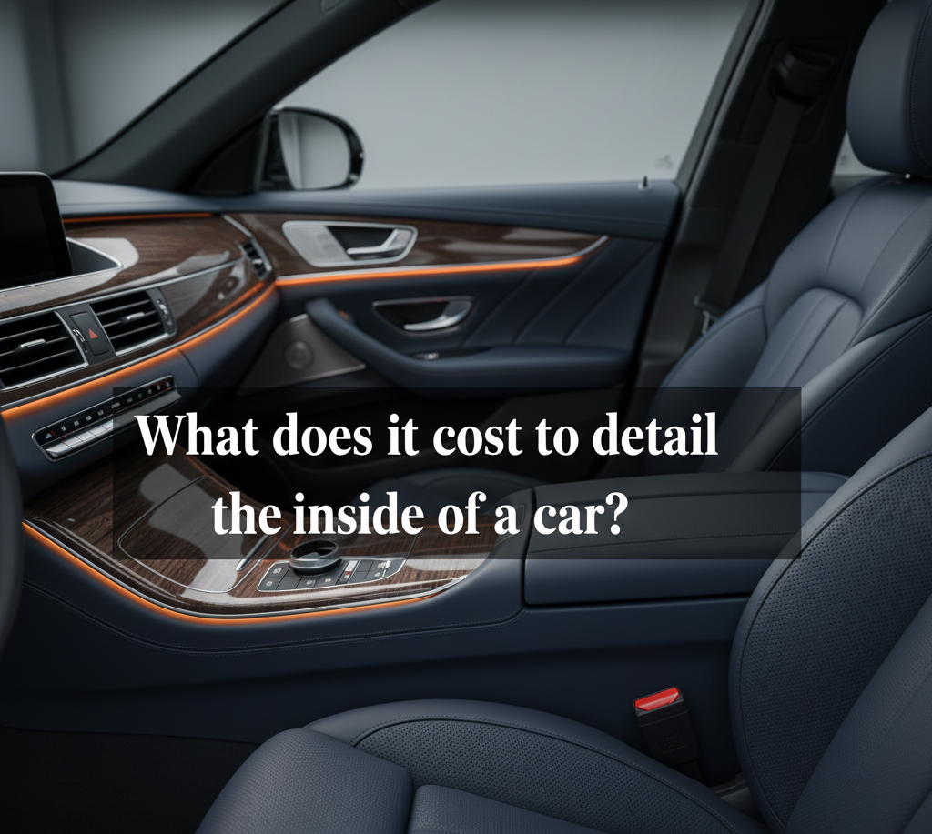 What does it cost to detail the inside of a car?