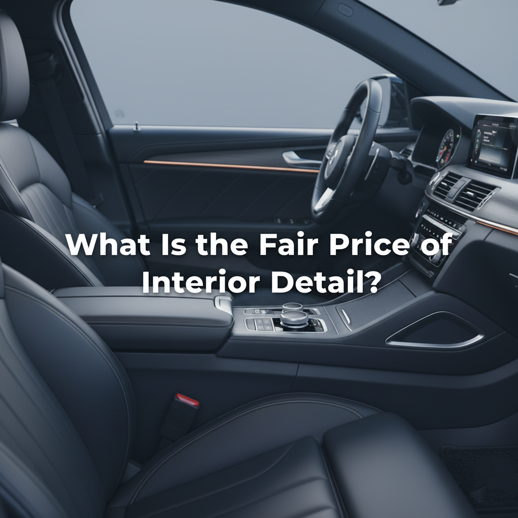 What Is the Fair Price of Interior Detail?