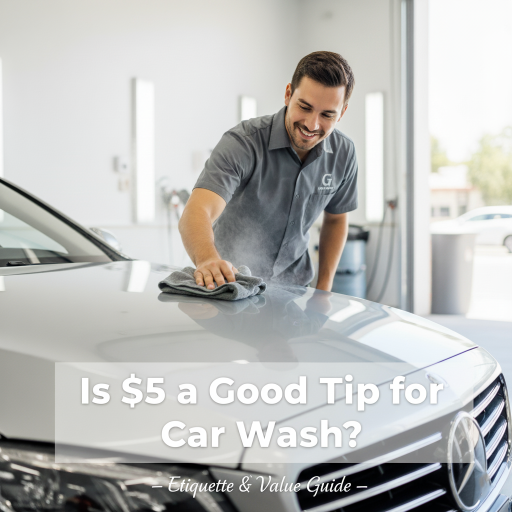 Is $5 a good tip for car wash?