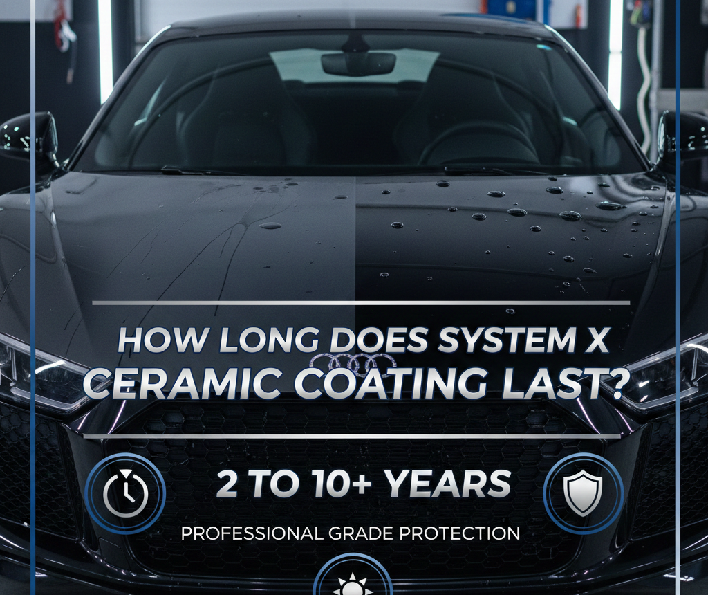 How many years does System X ceramic coating typically last?